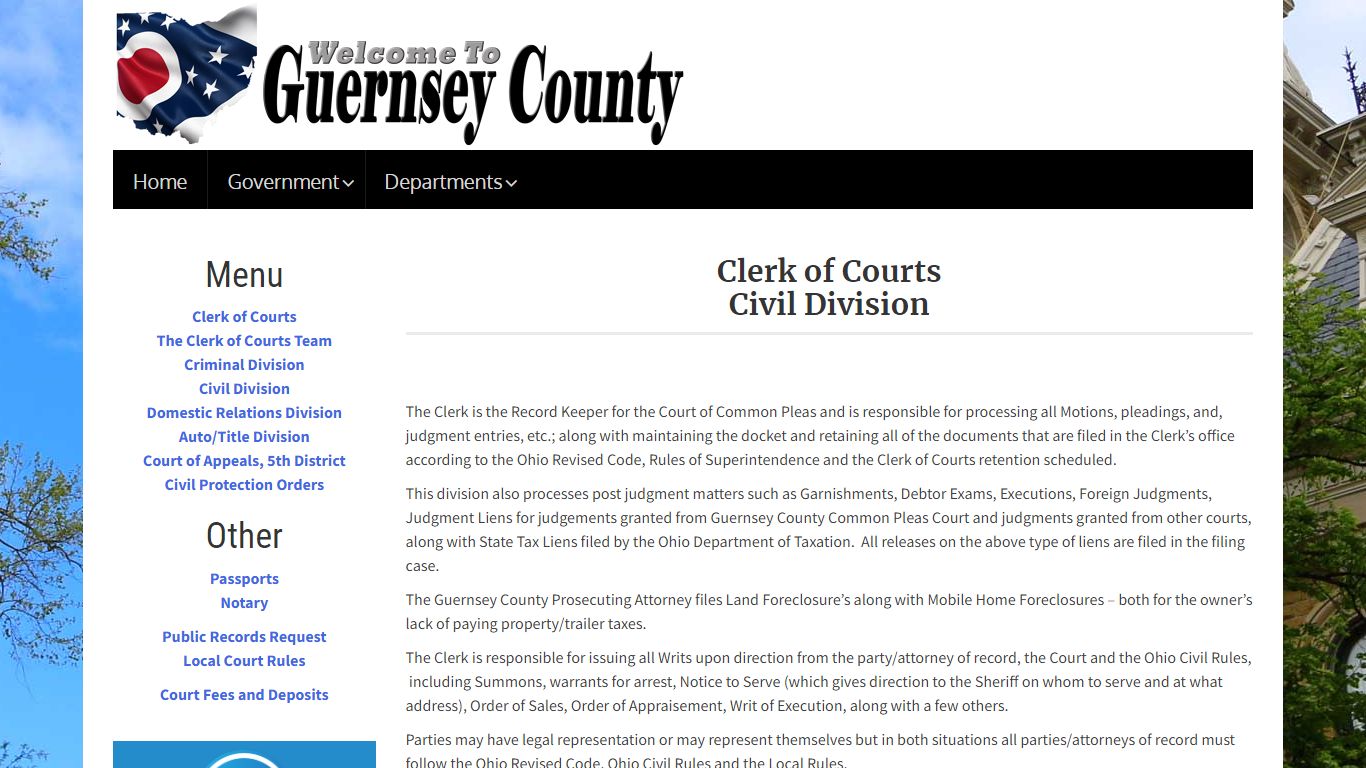 Civil Division – Guernsey County